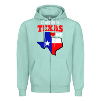 Seafoam state of texas somebody loves me Zipper Hoodie - artisFamous