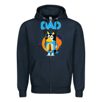 Navy bluey dad lover forever Zipper Hoodie - artisFamous