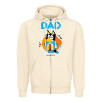 Sandshell bluey dad lover forever Zipper Hoodie - artisFamous
