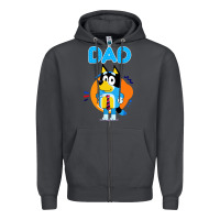 Smoke bluey dad lover forever Zipper Hoodie - artisFamous