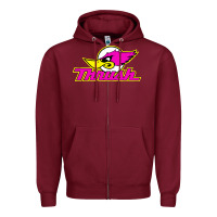 Burgundy thrush Zipper Hoodie - artisFamous