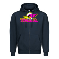 Navy thrush Zipper Hoodie - artisFamous