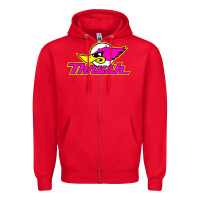 Red thrush Zipper Hoodie - artisFamous