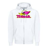 White thrush Zipper Hoodie - artisFamous