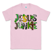Bubblegum Pink Jesus junkie St. Patrick's Classic Tee - CowGirlArtShop