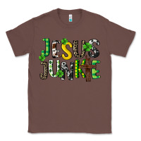 Chestnut Jesus junkie St. Patrick's Classic Tee - CowGirlArtShop