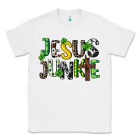 White Jesus junkie St. Patrick's Classic Tee - CowGirlArtShop