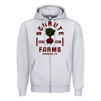 Heather Grey the office schrute farms premium Zipper Hoodie - artisFamous