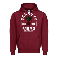 Burgundy the office schrute farms premium Zipper Hoodie - artisFamous