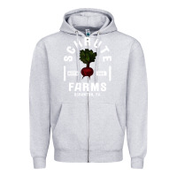 Heather Grey the office schrute farms premium Zipper Hoodie - artisFamous