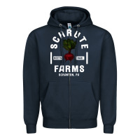 Navy the office schrute farms premium Zipper Hoodie - artisFamous