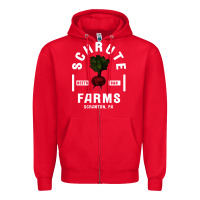 Red the office schrute farms premium Zipper Hoodie - artisFamous