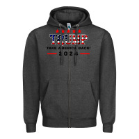 Charcoal Heather donald trump 2024 take america back election Zipper Hoodie - artisFamous