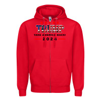 Red donald trump 2024 take america back election Zipper Hoodie - artisFamous