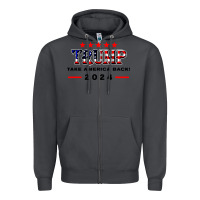 Smoke donald trump 2024 take america back election Zipper Hoodie - artisFamous