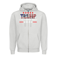 Dove Grey donald trump 2024 take america back election Zipper Hoodie - artisFamous