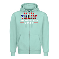 Seafoam donald trump 2024 take america back election Zipper Hoodie - artisFamous