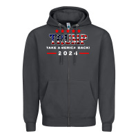 Smoke donald trump 2024 take america back election Zipper Hoodie - artisFamous