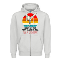Dove Grey karate girl kick Zipper Hoodie - artisFamous