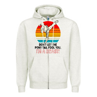 Oatmeal Heather karate girl kick Zipper Hoodie - artisFamous