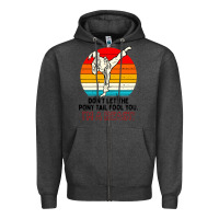 Charcoal Heather karate girl kick Zipper Hoodie - artisFamous