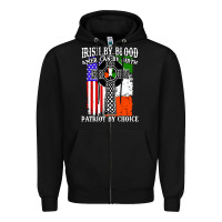 Black irish by blood american Zipper Hoodie - artisFamous