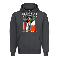 Smoke irish by blood american Zipper Hoodie - artisFamous