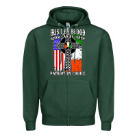 Irish By Blood American Zipper Hoodie | Teevron