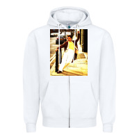 White jonathan bailey dancing Zipper Hoodie - artisFamous