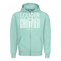 Seafoam louder with crowder Zipper Hoodie - artisFamous