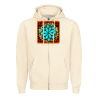 Sandshell gemstone cactus christmas coaster Zipper Hoodie - JahusDesignShop