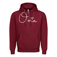 Burgundy oma gift for women mother's day gifts for grandma t shirt Zipper Hoodie - artisFamous