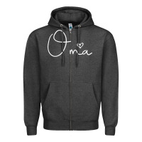 Charcoal Heather oma gift for women mother's day gifts for grandma t shirt Zipper Hoodie - artisFamous