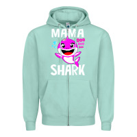 Seafoam mama shark doo doo shirt Zipper Hoodie - artisFamous