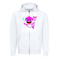 White mama shark doo doo shirt Zipper Hoodie - artisFamous