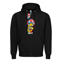 Black mushroom Zipper Hoodie - artisFamous