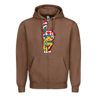 Chestnut mushroom Zipper Hoodie - artisFamous