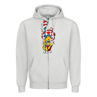 Dove Grey mushroom Zipper Hoodie - artisFamous