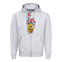 Heather Grey mushroom Zipper Hoodie - artisFamous