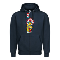 Navy mushroom Zipper Hoodie - artisFamous