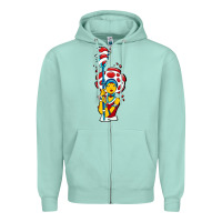 Seafoam mushroom Zipper Hoodie - artisFamous