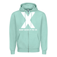 Seafoam x gon' give it to ya d.m.x t shirt Zipper Hoodie - artisFamous