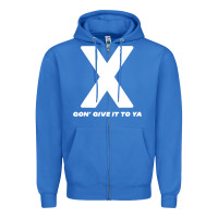 True Royal x gon' give it to ya d.m.x t shirt Zipper Hoodie - artisFamous