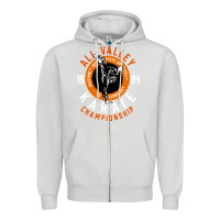 Dove Grey old school all valley karate championship retro Zipper Hoodie - artisFamous