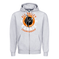 Heather Grey old school all valley karate championship retro Zipper Hoodie - artisFamous
