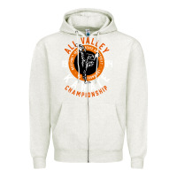 Oatmeal Heather old school all valley karate championship retro Zipper Hoodie - artisFamous