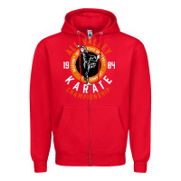 Red old school all valley karate championship retro Zipper Hoodie - artisFamous