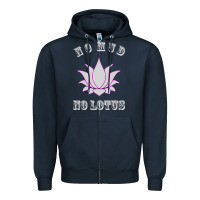 Navy no mud no lotus tee buddha buddhist yoga Zipper Hoodie - artisFamous