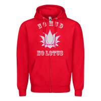 Red no mud no lotus tee buddha buddhist yoga Zipper Hoodie - artisFamous