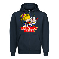 Navy rainbow brite Zipper Hoodie - artisFamous
